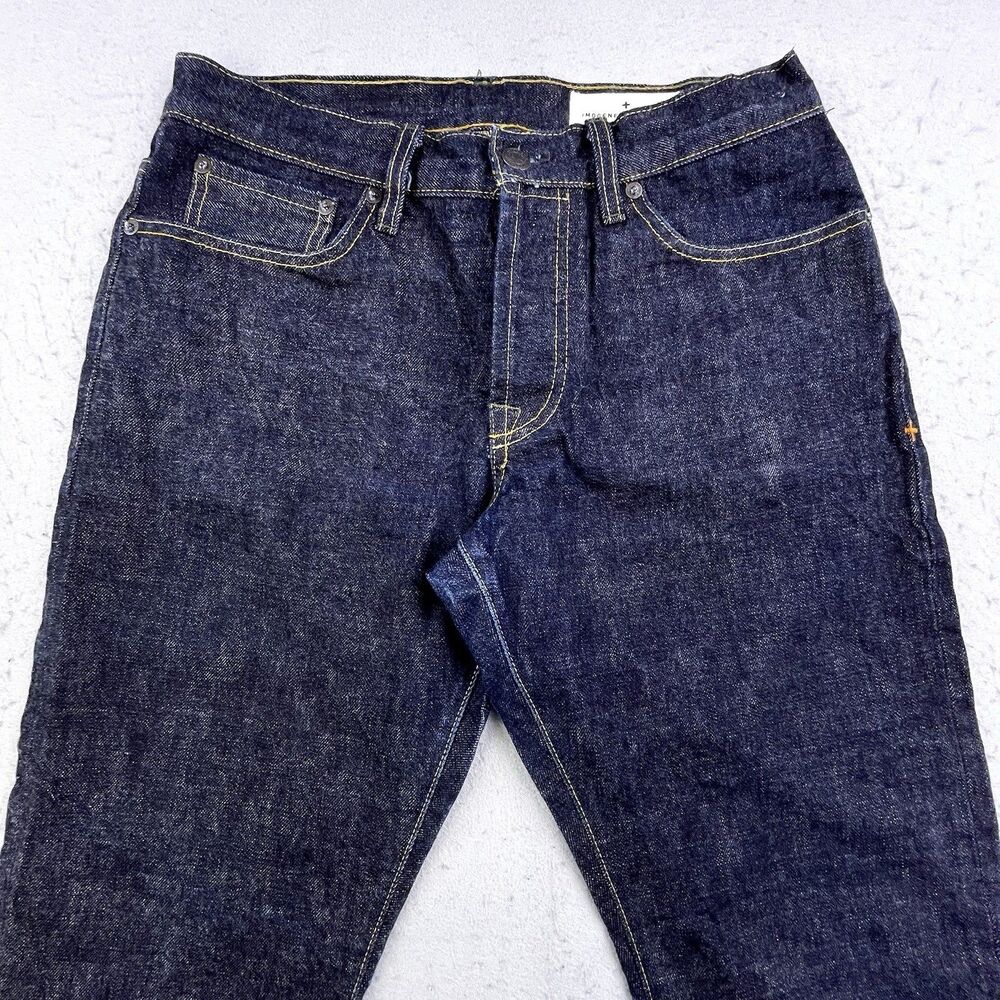 Imogene + Willie Barton Slim Jeans Men's 30x29 Japanese Selvage Denim Button Fly